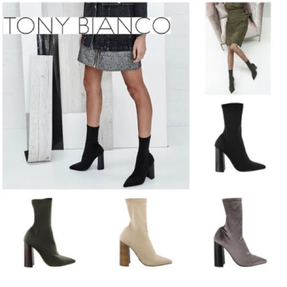 Tony Bianco Diddy Black Velvet Boots